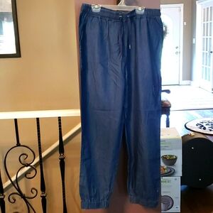 NWOT denim joggers